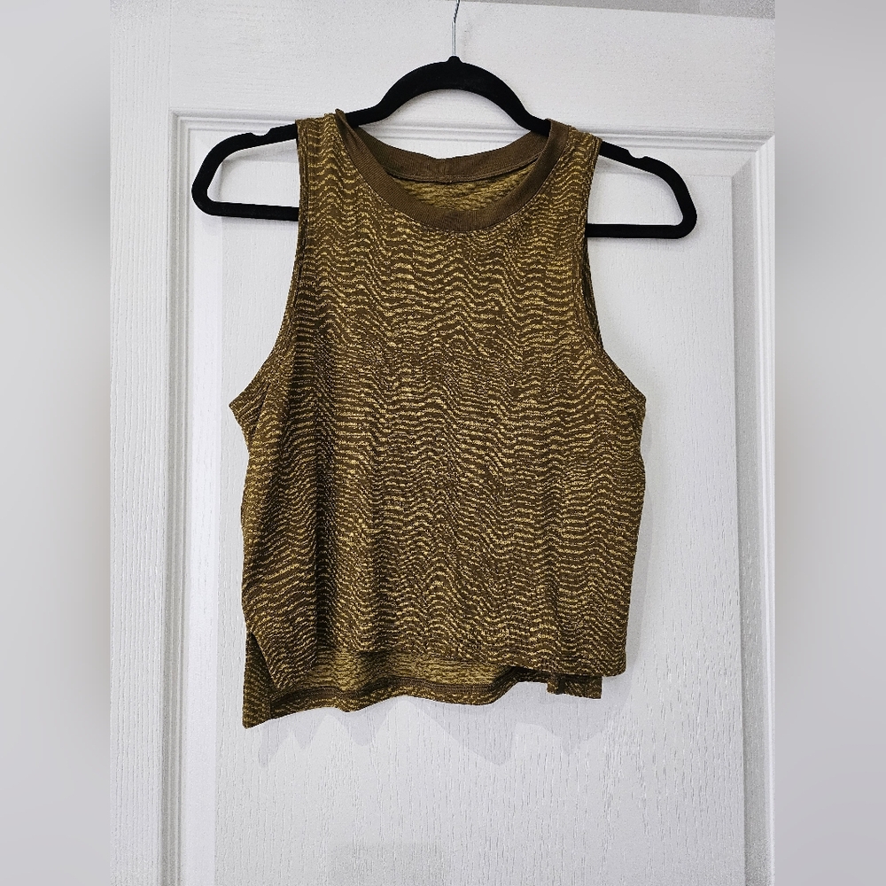 Striped Lululemon Crop Tank
